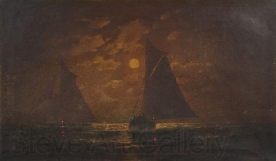 Charles S. Dorion moonlit seascape